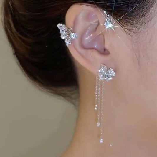 💎 "أقراط بيانكا "جناح الفراشة 💎